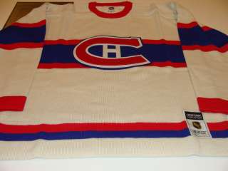 1945 46 Montreal Canadiens Retro Logo Sweater Vintage Jersey CCM XL 