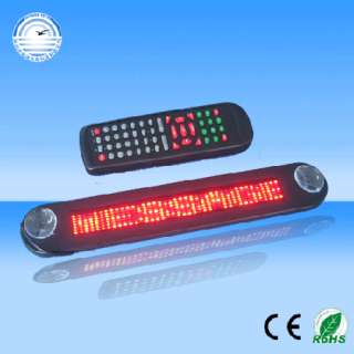 12V LED Message Digital Moving Scrolling Car Sign Light With Red color