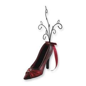  Red Cocktail Party High Heel Shoe Ring Holder Jewelry