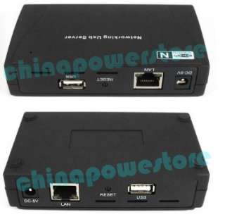 USB 4 Ports Print Network Server Printer Share Hub Win7  