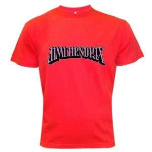  Jimi Hendrix Band Music Red Color T shirt Logo IV Free 