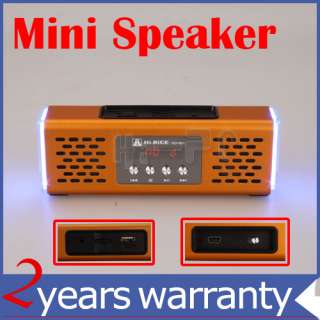 New SD 801 Mini Multimedia Speaker for TF Card FM CD  MP4 DVD IPod 