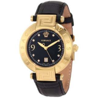 Versace Womens 68Q70SD009 S009 Reve 3 H Yellow Gold Plated Diamond 