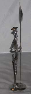 NEW Small Don Quichotte with Shield Pewter Michel Laude  