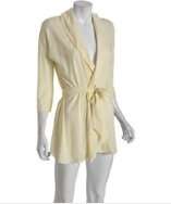 style #307791701 lemon cotton kimono belted robe