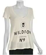 style #308371701 ivory jersey Love Potion No. 9 v neck t shirt