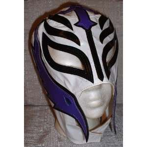  WWE REY MYSTERIO Pro Grade KIDS White Leather Mask 