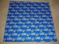Detroit Lions NFL Football Fabric Crafted Bandana Dog  