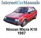1987 nissan micra k10 factory workshop service repair manual 400