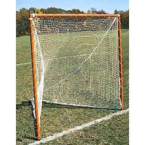   Portable Official Lacrosse Goals in Orange & White