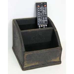  Wood Remote Holder Catch All Large