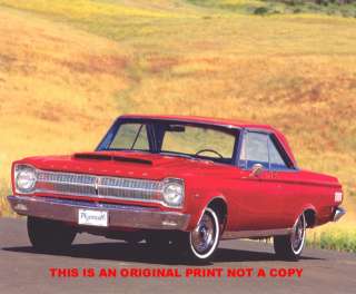 1965 Plymouth Satellite Belvedere nice muscle car print  