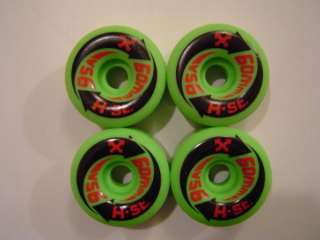 NOS H Street ARROWS 60mm 95a Skateboard Wheels GREEN  
