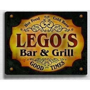  Legos Bar & Grill 14 x 11 Collectible Stretched 