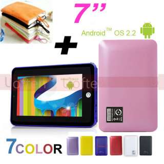 2G Android 2.2 Touchscreen OS Tablet PC + 1 x Velvet Pouch case bag 