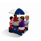 Little Tikes Indoor Outdoor Kids Play Table w/ Umbrella Folding Set 