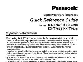 Panasonic KX T7630 W Digital Hybrid IP PBX Tel for TDA50 TDA100  