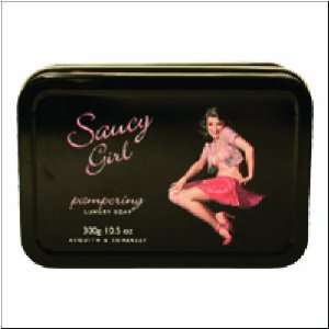  Saucy Girl Pampering Luxury Soap in Tin   Black   300g 