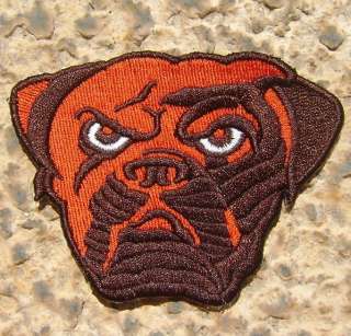   BROWNS NFL FOOTBALL LOGO CREST EMBROIDERED IRON ON PATCH  