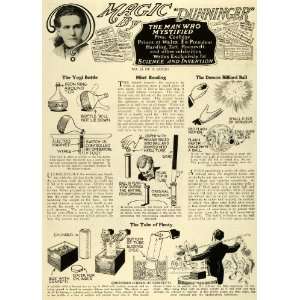  1927 Article Magic Tricks Billiard Balls Mind Reading Yogi 