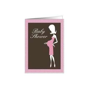  mod mama pink baby shower invitation Card Health 