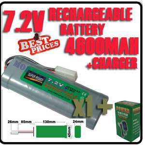 pcs 7.2V 4600mAh Ni Mh rechargeable battery pack RC Tamiya Plug 