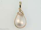 Vintage Mabe Pearl Pendant / Pearl Enhancer 14kt Yellow Gold