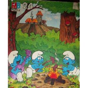  Smurfs 100 Piece Puzzle   Campout (1988) Toys & Games