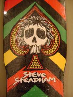 Powell Peralta Steve Steadham SPADE Skateboard Deck RASTA  