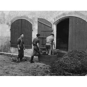  Men Washing Off their Boots before Entering the Cuvier at 