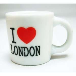  I Love London White Mini Mug Fridge Magnet  London and UK 