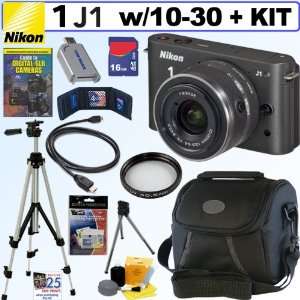 Nikon 1 J1 10.1 MP HD Mirrorless Compact Digital Camera System with 10 