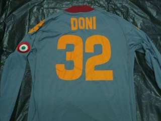 Kappa Roma Match worn GK shirt worn by Doni Liverpool  