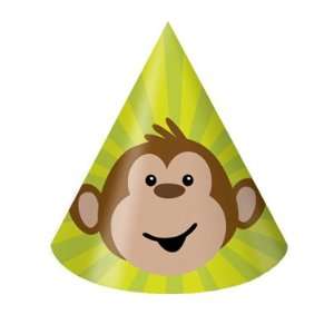  Monkey Themed Children Party Hats Toys & Games
