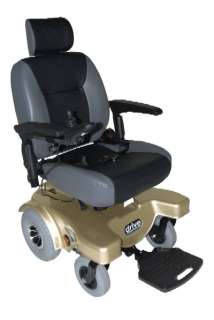   22 POM Sunfire General Power Wheelchair w/ 22 Capt Seat   Gold  
