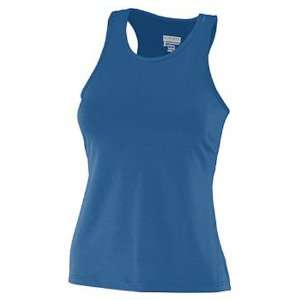 Poly/Spandex Solid Racerback Volleyball Tank NAVY WM  