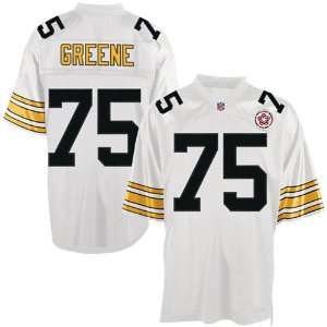  NFL Jerseys #75 Joe Greene WHITE THROWBACK Authentic Football Jersey 