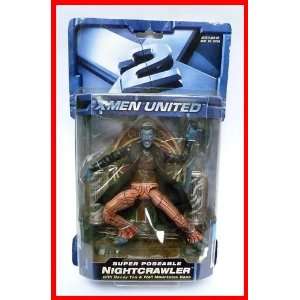   XMen X2 Movie Super Poseable Action Figure Nightcrawler Toys & Games
