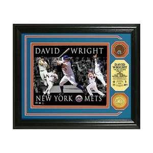 Highland Mint New York Mets David Wright Dominance Photo Mint w/24KT 
