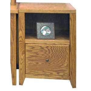   City Loft One Drawer File Cabinet (Golden Oak Finish)