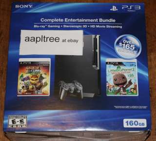 New PS3 160GB LittleBigPlanet 2 Special Edition & Ratchet & Clank All 