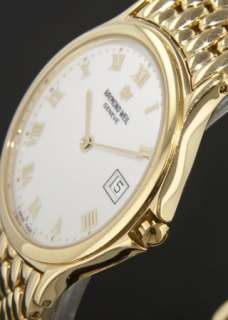 Raymond Weil Gold Tone Stainless Steel White Face Mens Watch  
