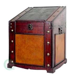  Old Style Desk Podium Chest