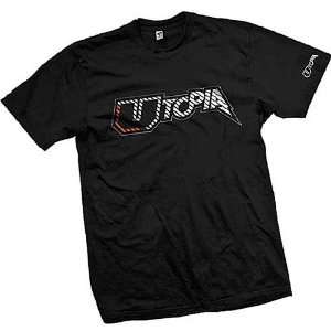 Utopia Optics Slant Mens Short Sleeve Racewear Shirt   Black / X 
