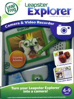 To use this camera, you must have a Leapster Explorer handheld   Sold 