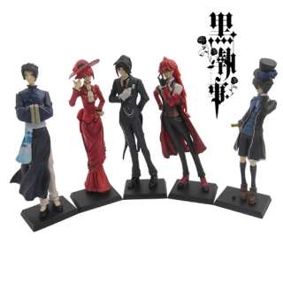 Kuroshitsuji Sebastian Grell Lau Figure Set of 5pcs  