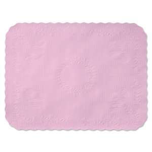 Pink Bond Floral Embossed Tray Mats   12 3/4 x 16 5/8 
