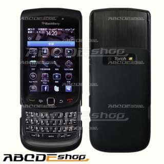 Black Hard Rubber Case Cover for Blackberry Torch 9800  