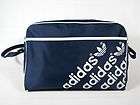 vintage 80s ADIDAS shoulder/h​and BAG rare OG navy/white​