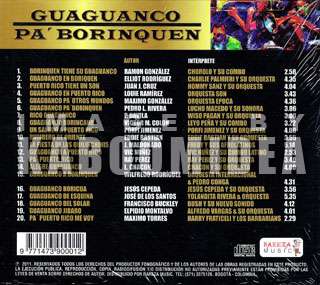 GUAGUANCO PA BORINQUEN CD Salsa Wison Pagan Chorolo y+  